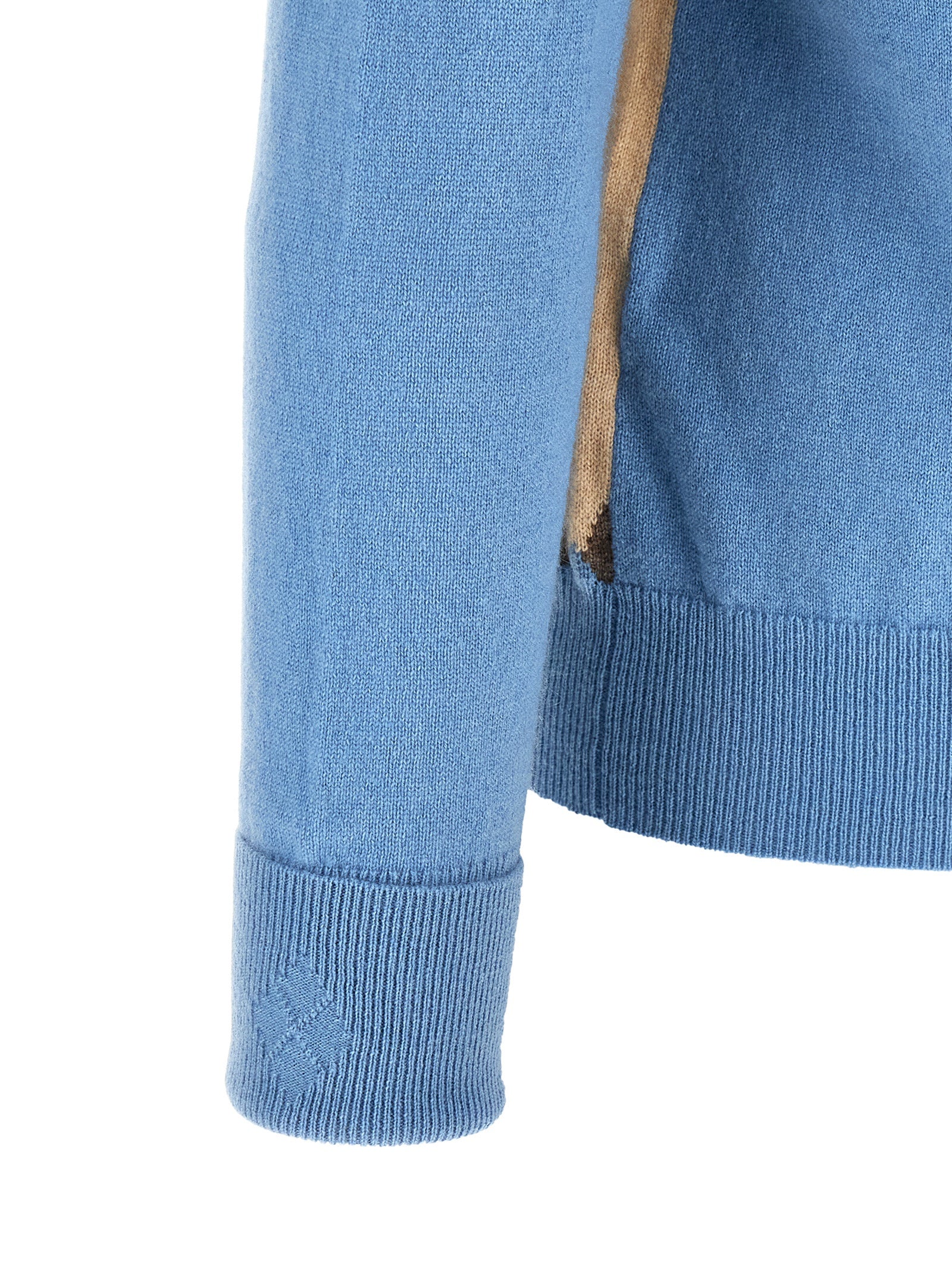 Ballantyne Blue Cashmere Men's Cardigan