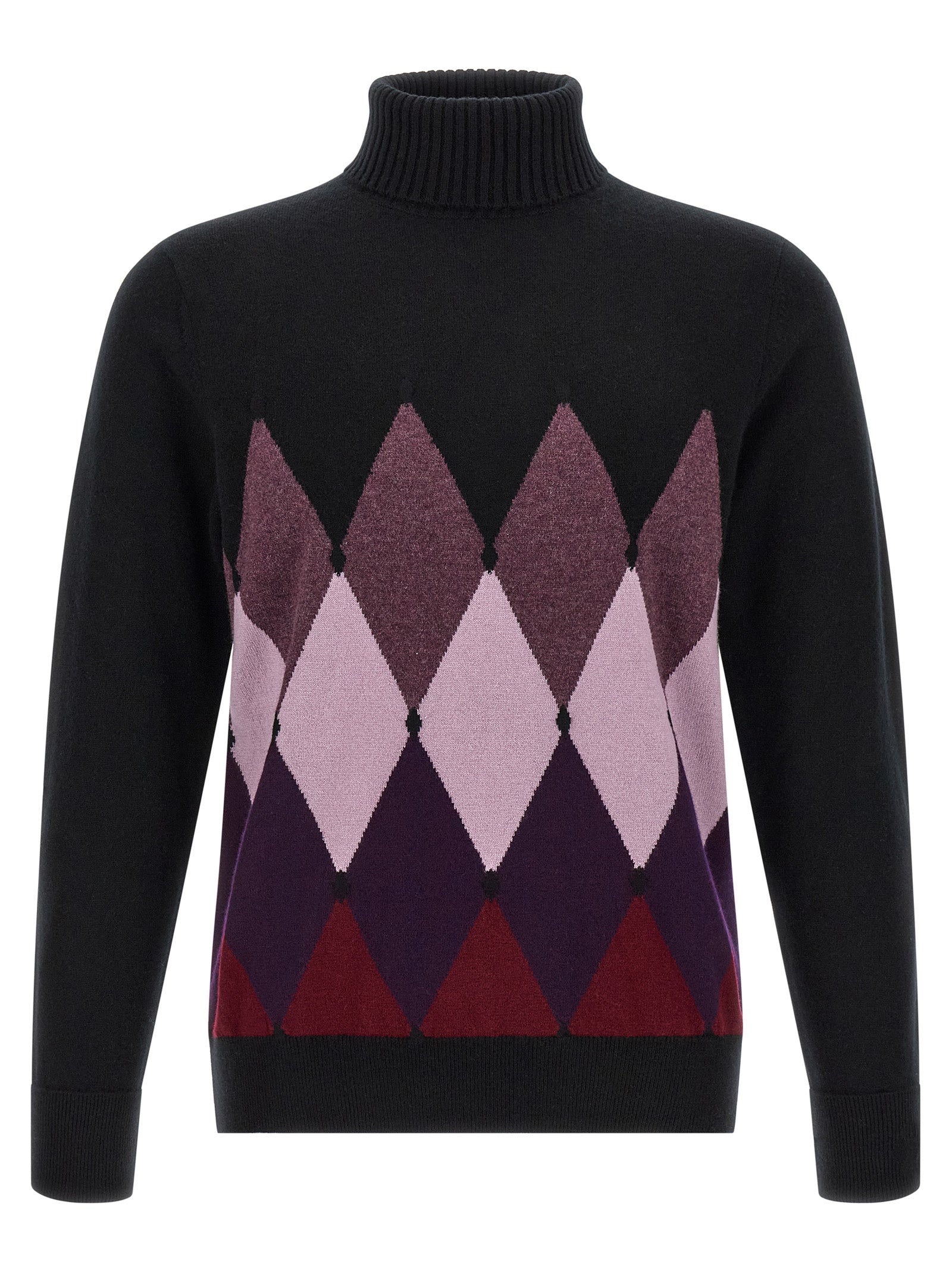 Ballantyne Black Cashmere Men's Cardigan