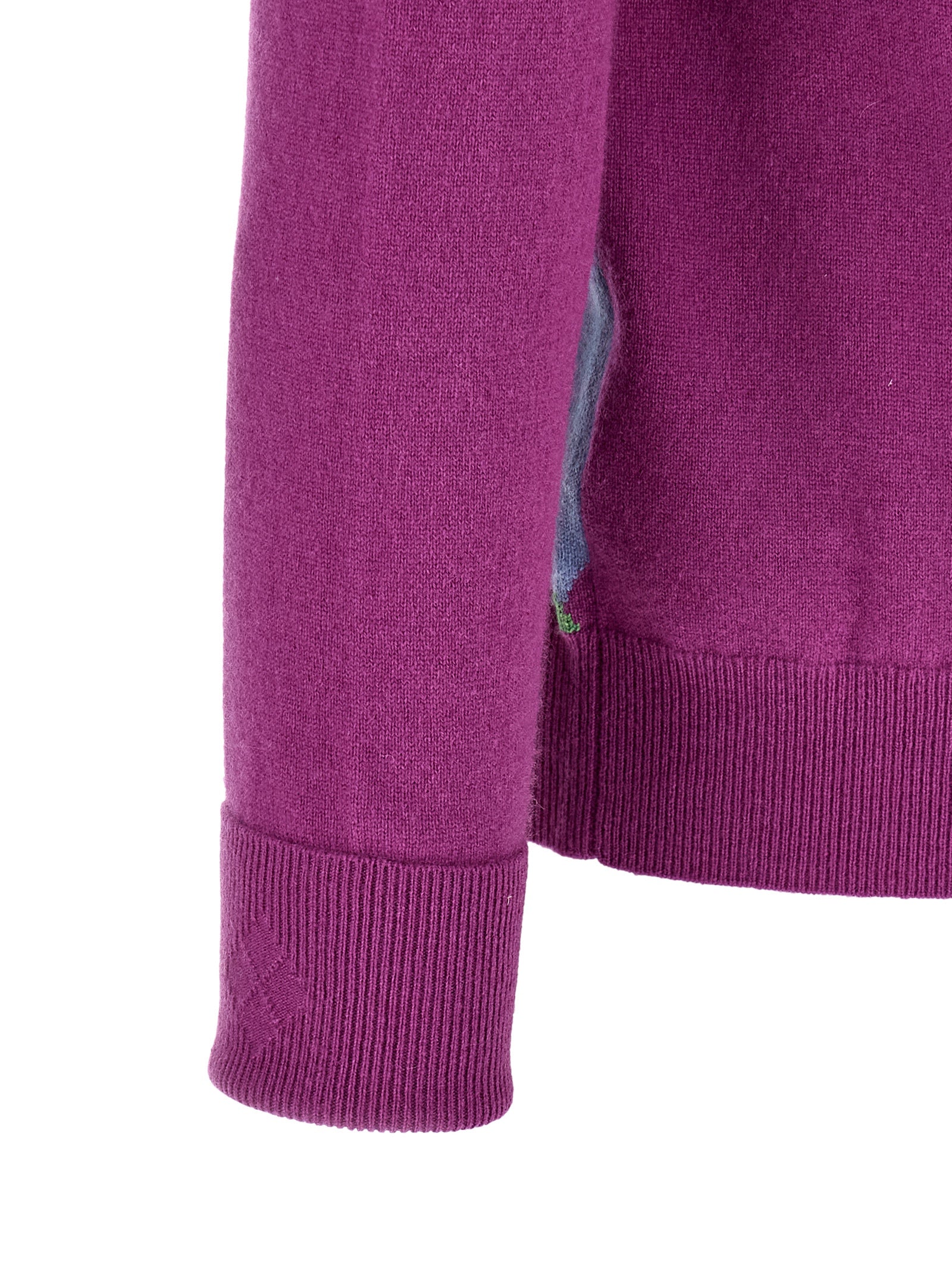 Ballantyne Purple Cashmere Men's Cardigan