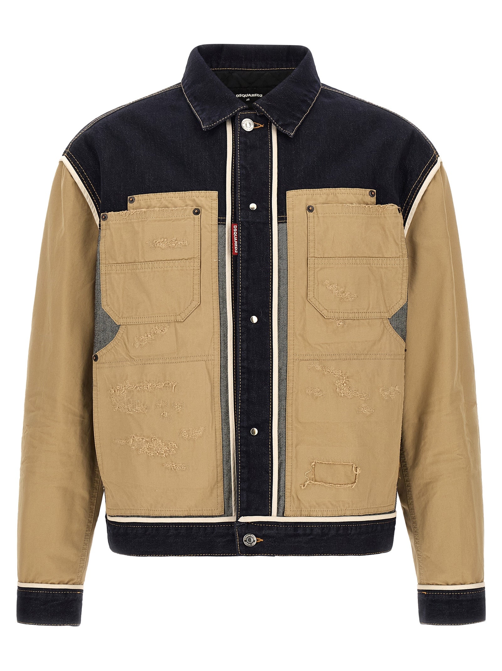 Dsquared² Beige Cotton Denim Men's Jacket