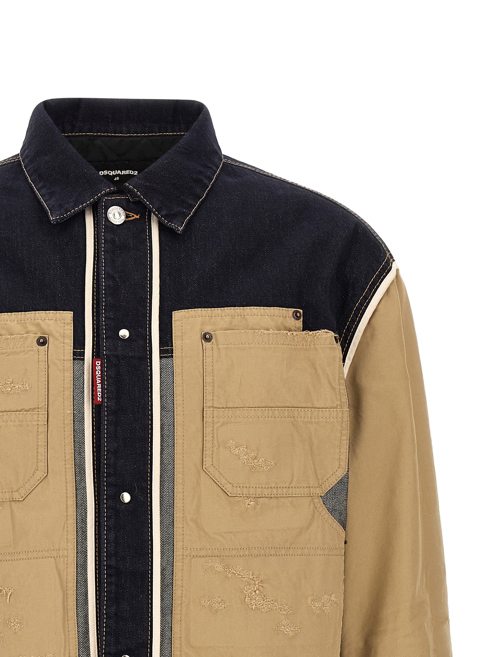 Dsquared² Beige Cotton Denim Men's Jacket