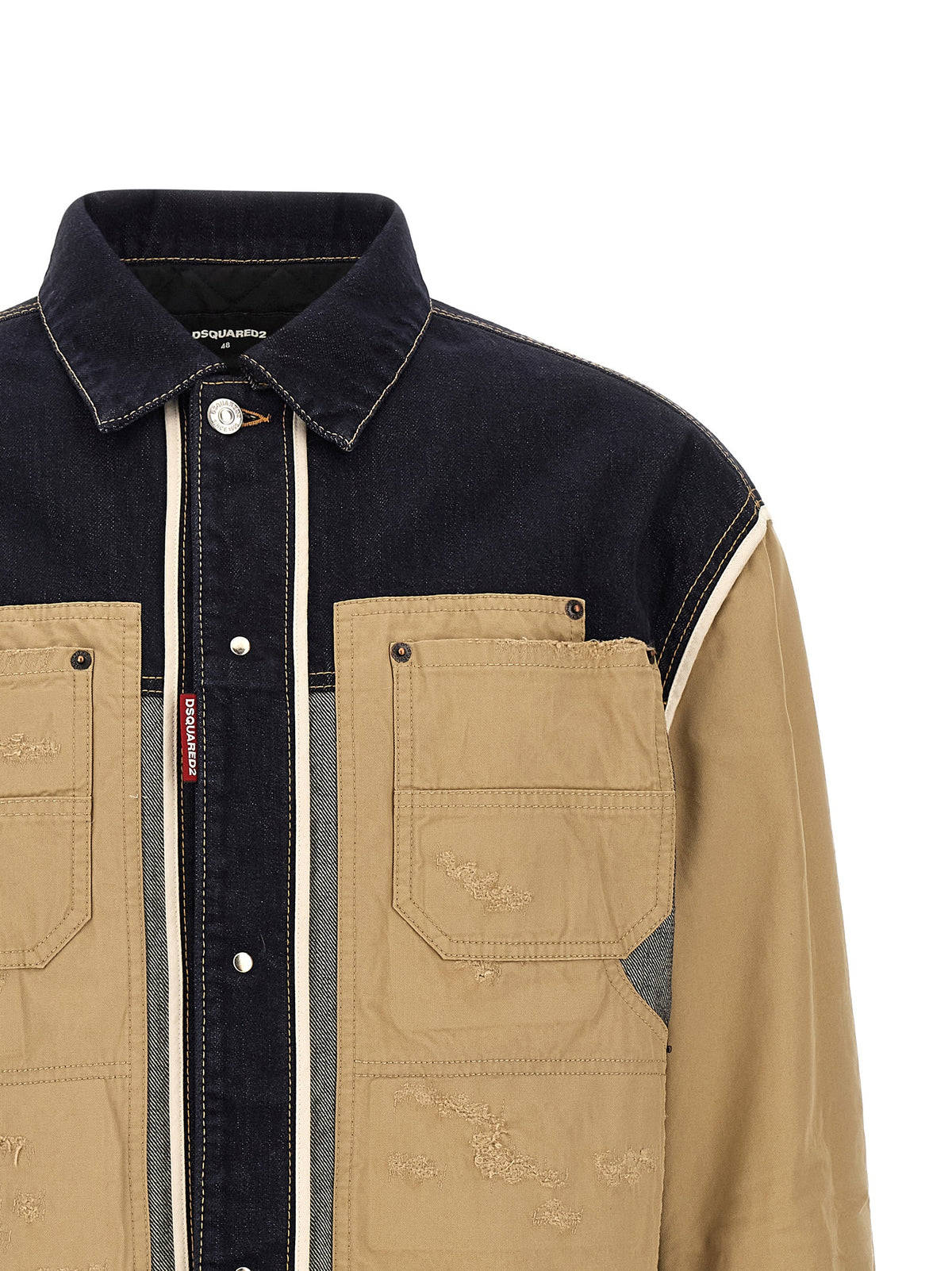 Dsquared² Beige Cotton Denim Men's Jacket