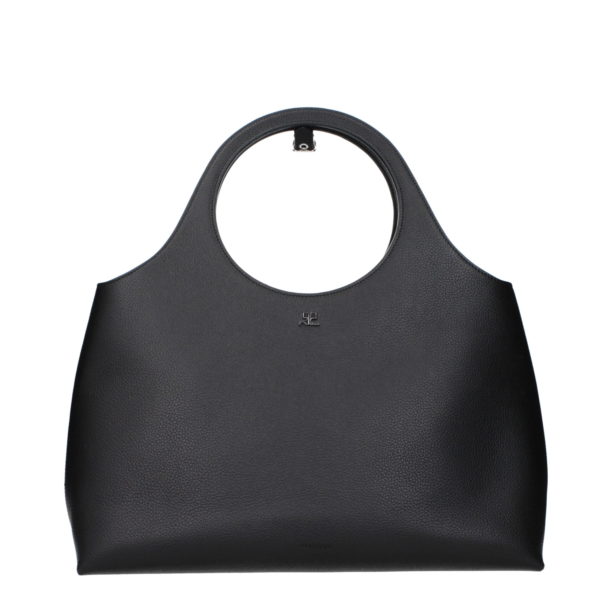 Courrèges Black Leather Women's Handbag