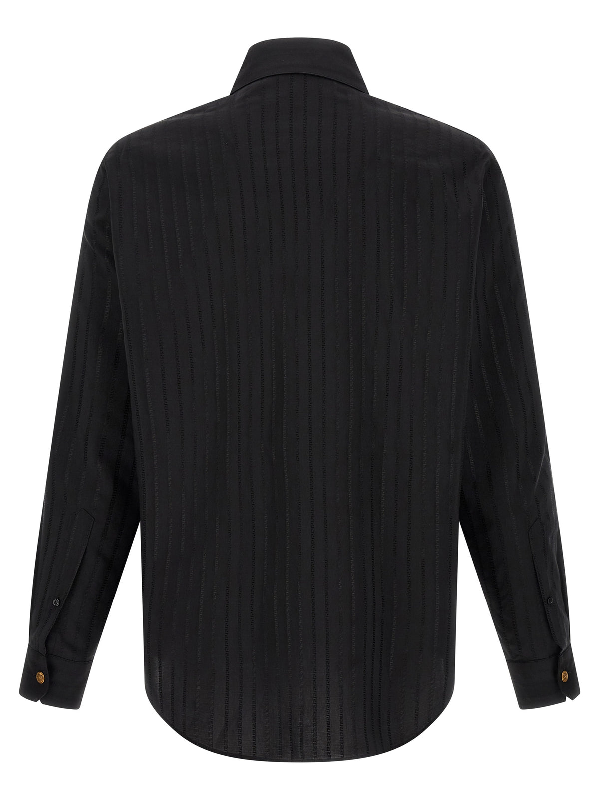 Versace Black Cotton Men's Blouse