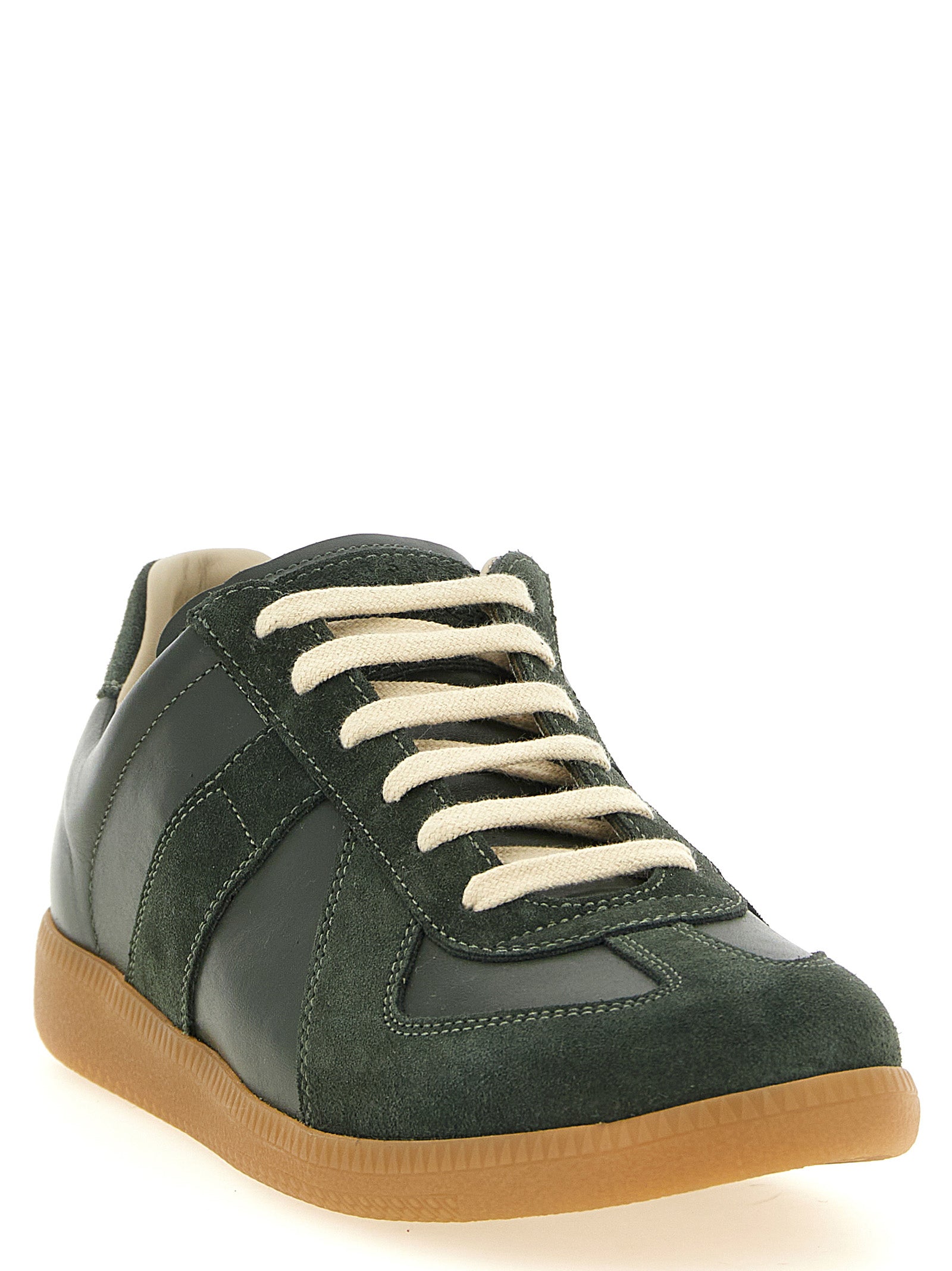 Maison Margiela Bicolor Calfskin Low Top Men's Sneakers