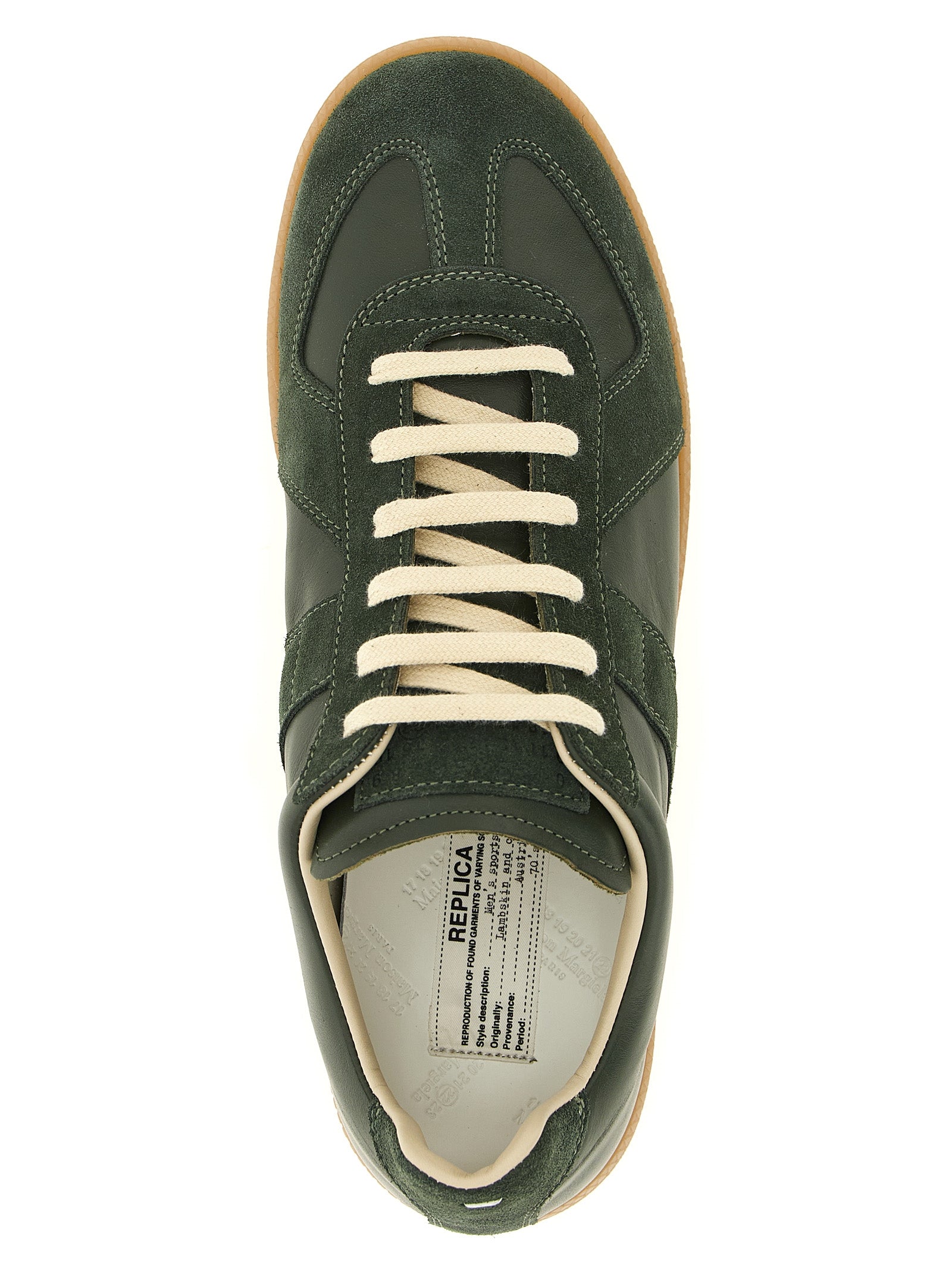 Maison Margiela Bicolor Calfskin Low Top Men's Sneakers