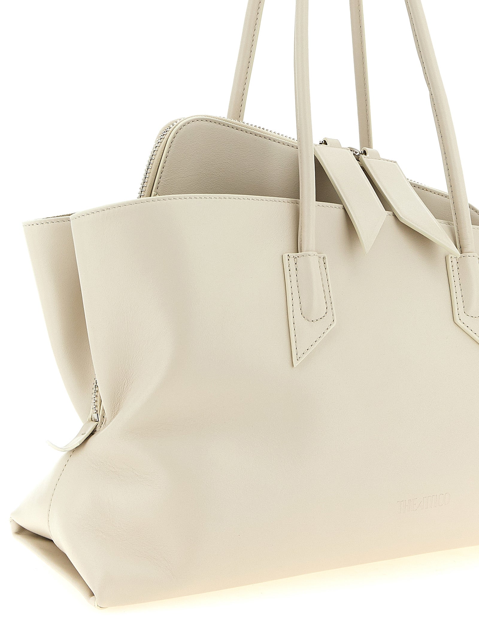 The Attico White Bovine Leather Shoulder Women's Bag