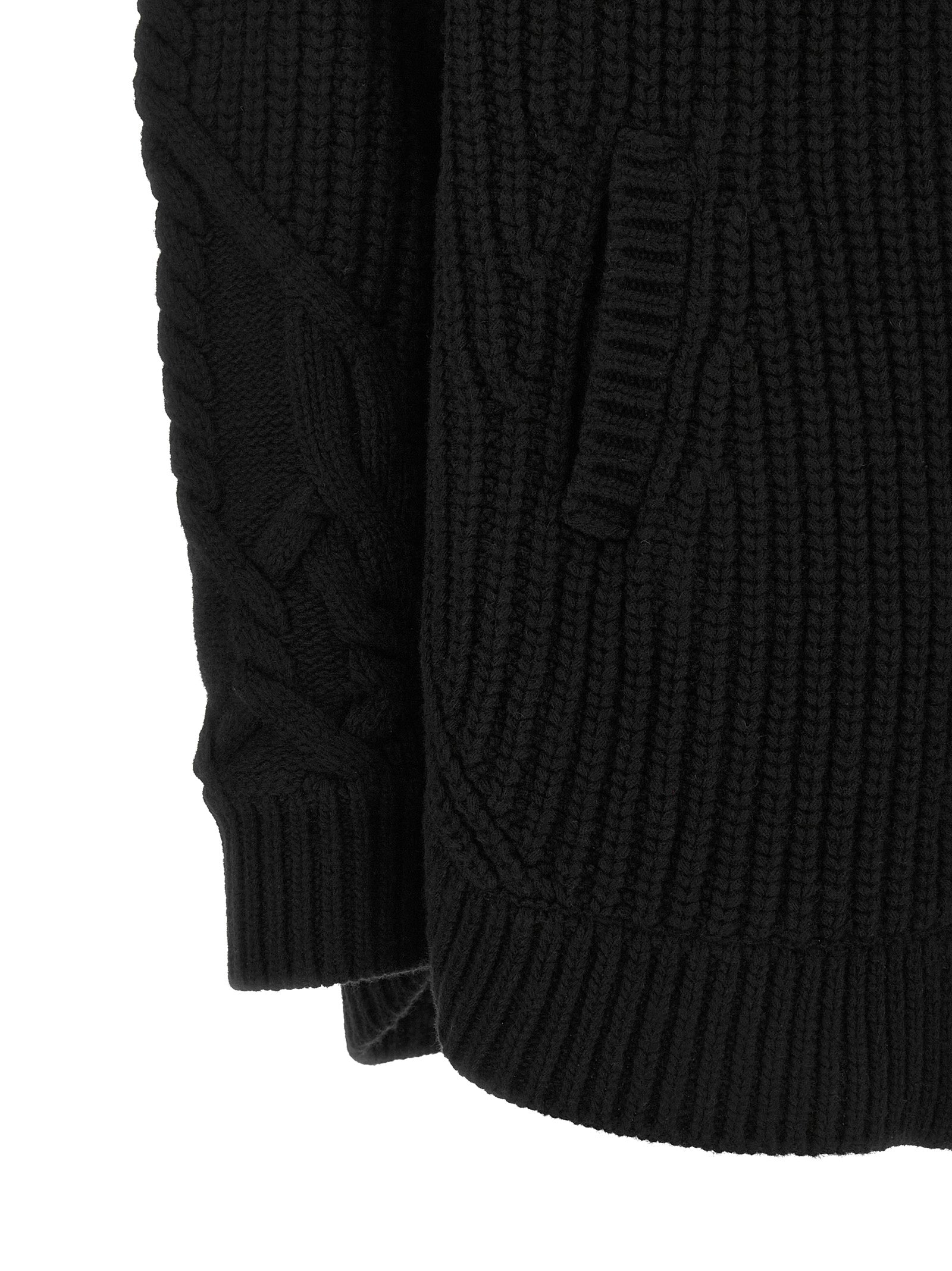 Herno Black Wool Women's Cardigan