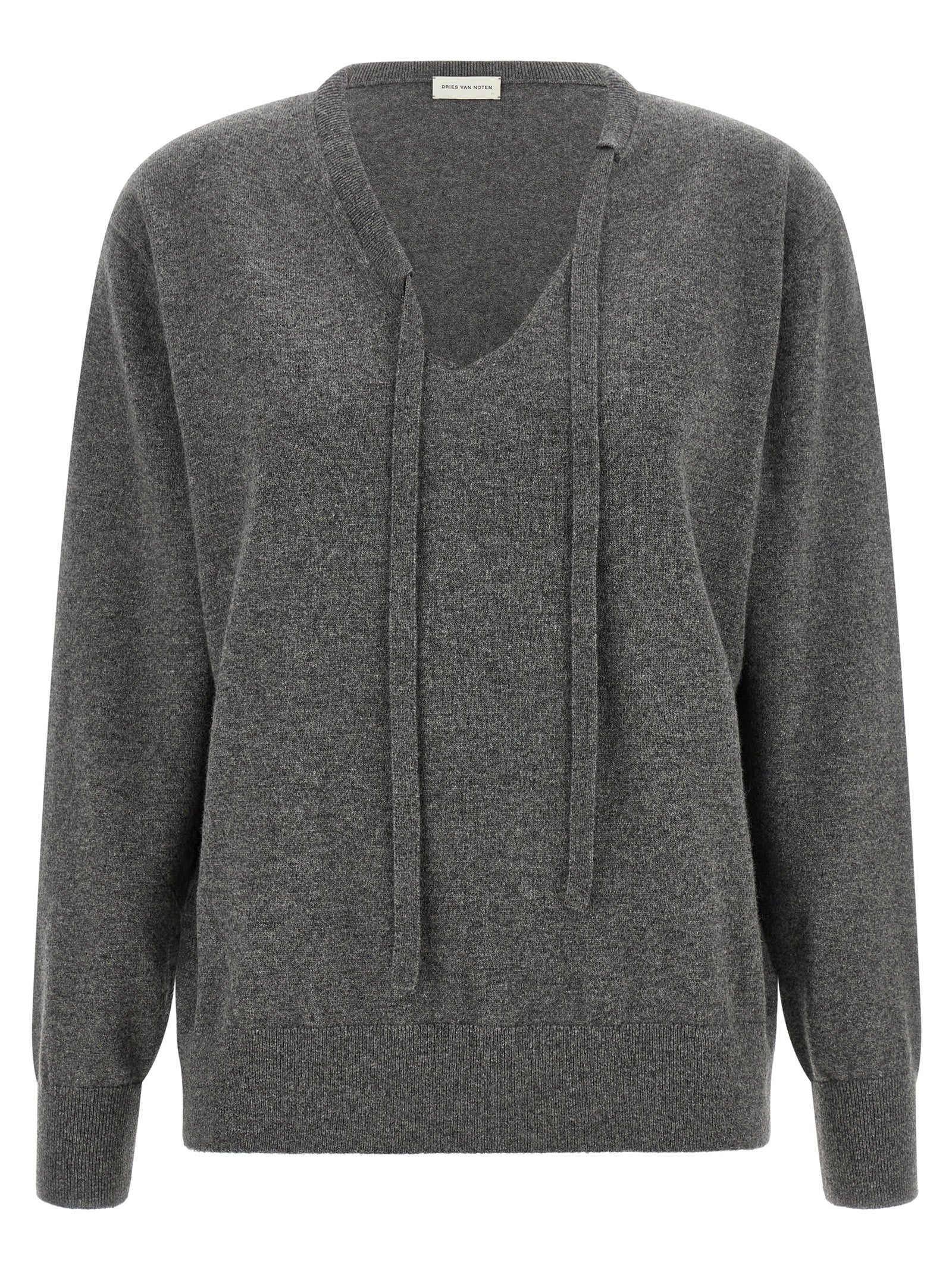 Dries Van Noten Gray Cashmere Women's Cardigan