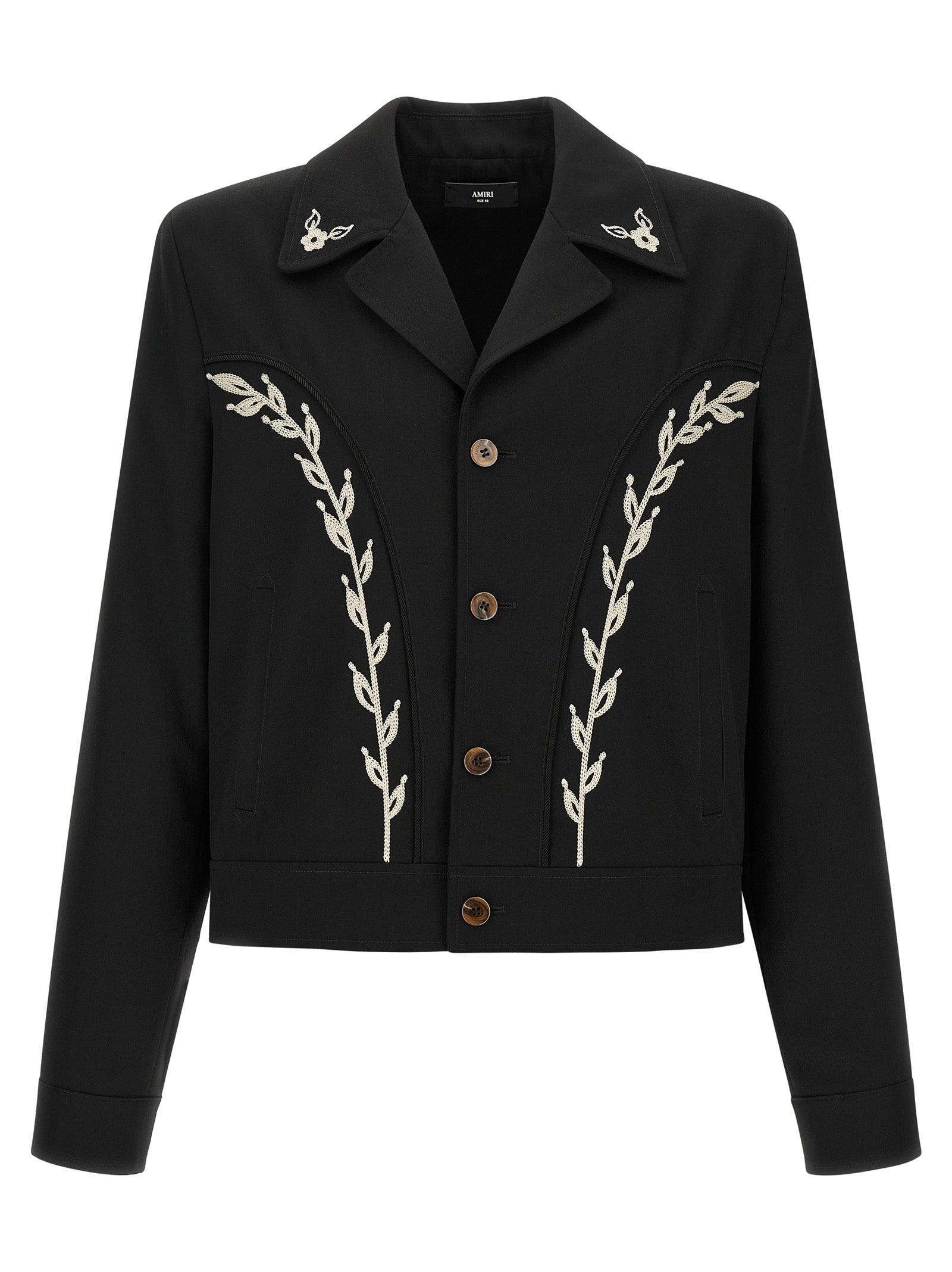 Amiri Black Polyester Full-Length Men's Jacket