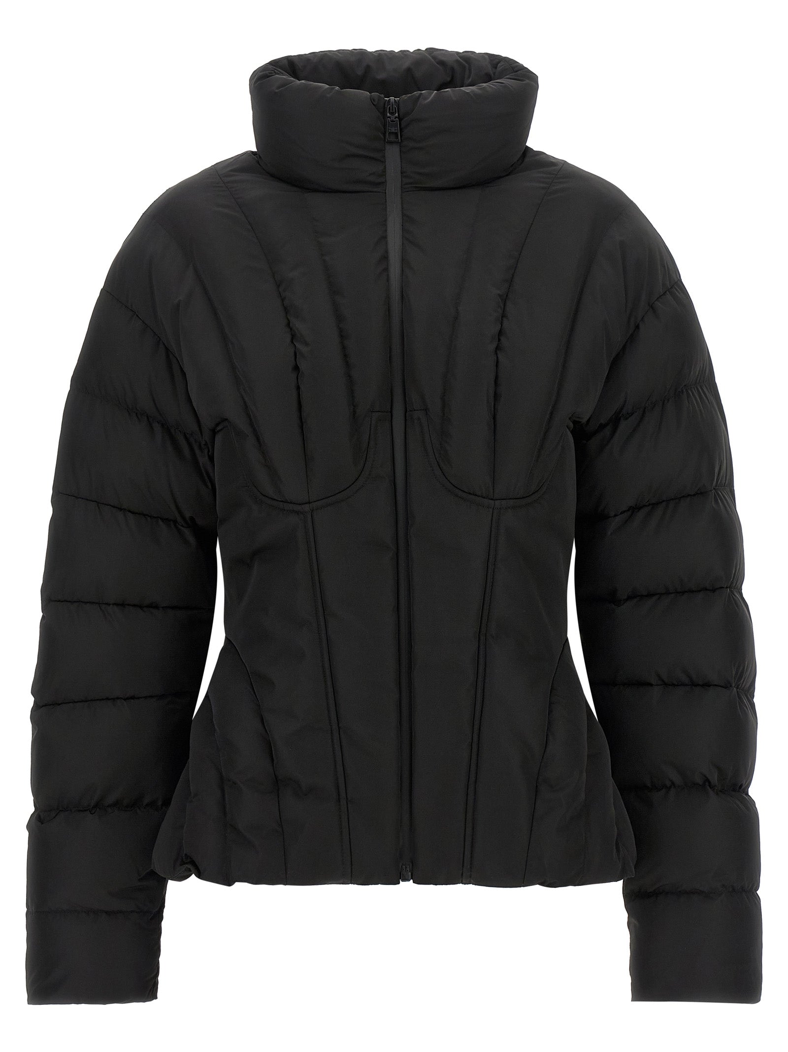Elisabetta Franchi Black Polyester Full-Length Women's Jacket