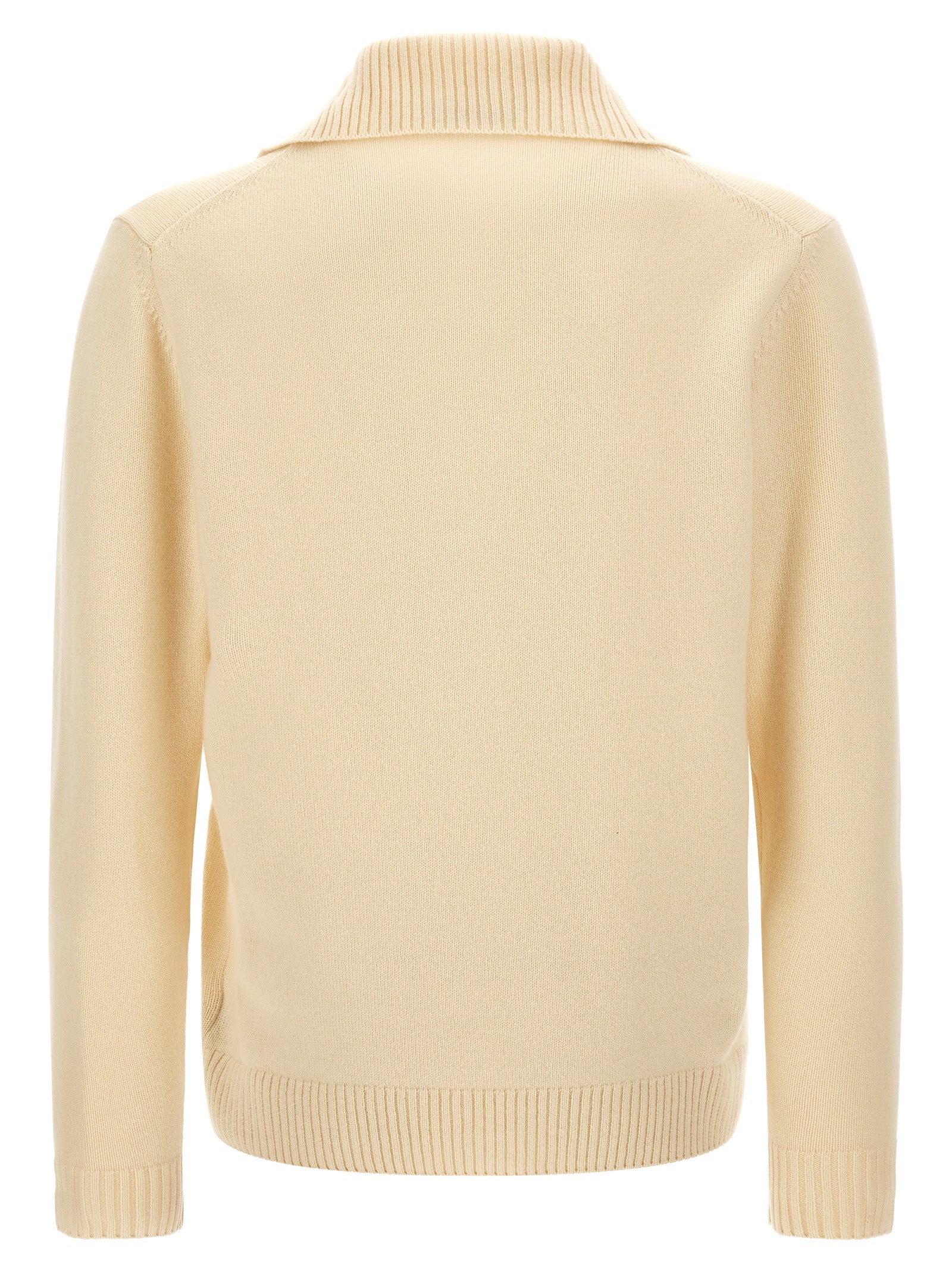 ZANONE White Cashmere Men's Cardigan