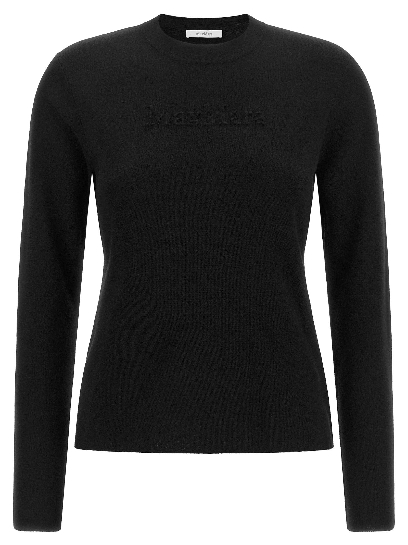 Max Mara Black Virgin Wool Women's Cardigan