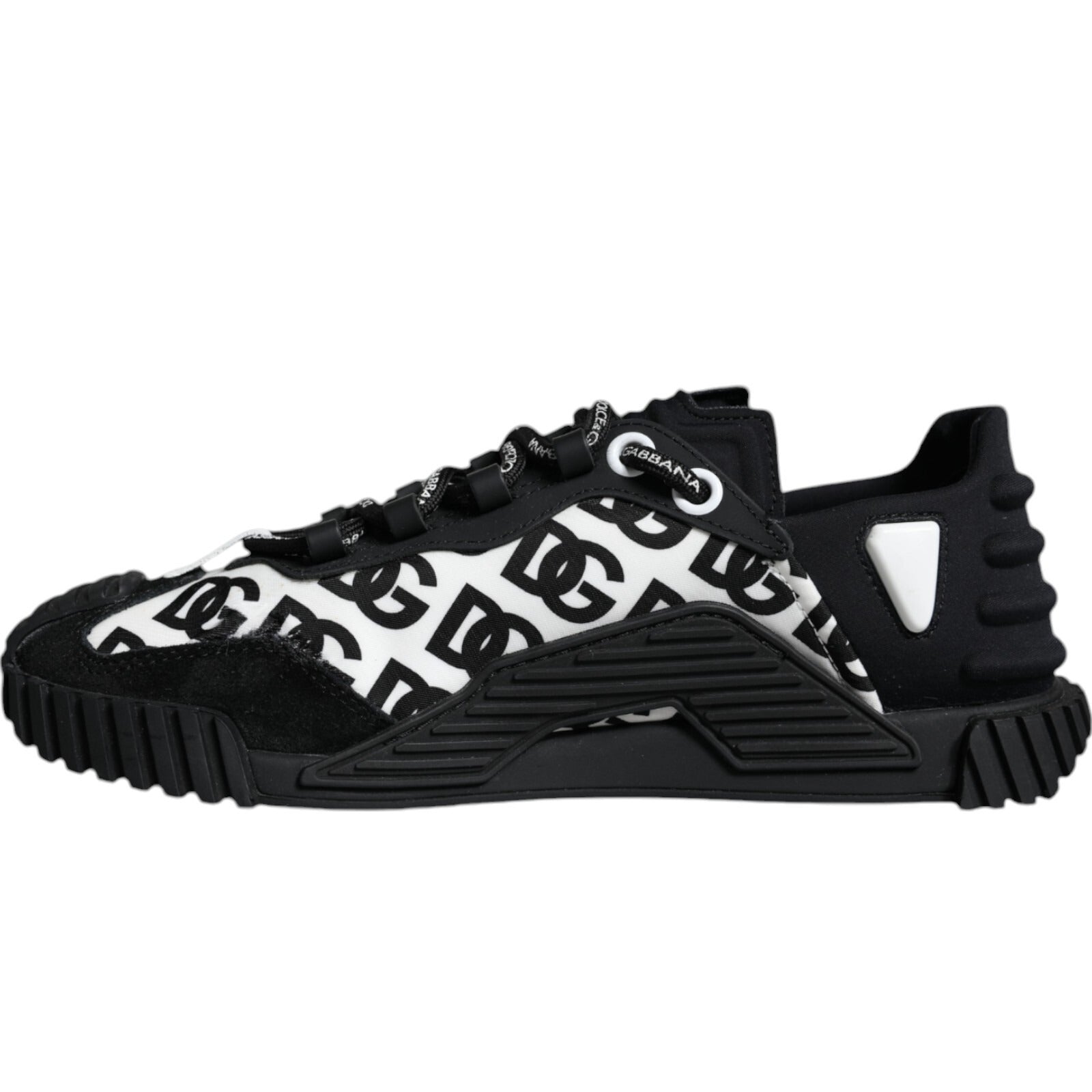 Dolce & Gabbana Black Logo Lace Up Low Top NS1 Sneakers Men's Shoes (Pre-Owned)