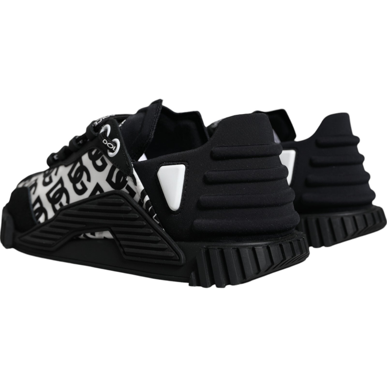Dolce & Gabbana Black Logo Lace Up Low Top NS1 Sneakers Men's Shoes (Pre-Owned)