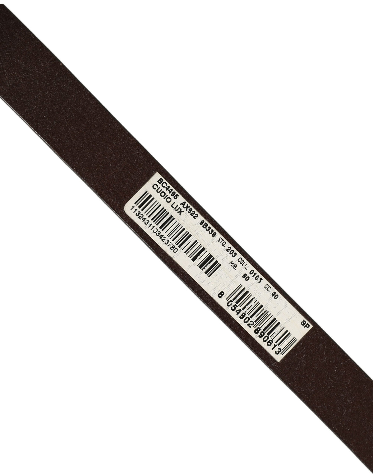 Dolce & Gabbana Brown Leather Double Wrap Metal Buckle Men's Belt