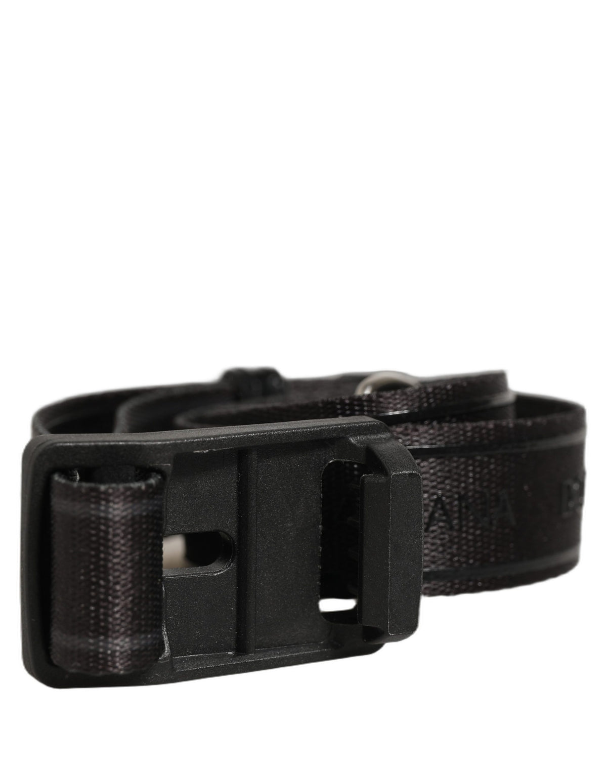Dolce & Gabbana Men Black Nylon Webbing Plastic Buckle Men's Belt