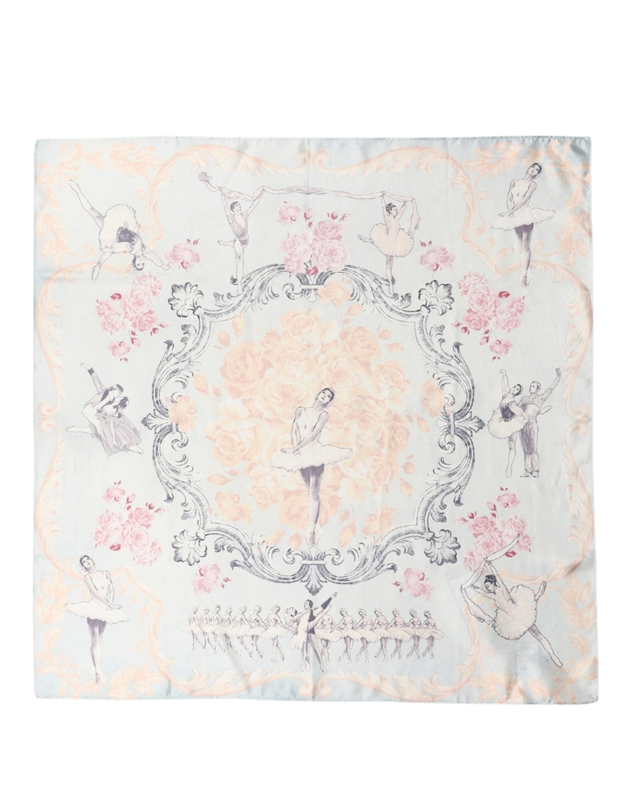 Dolce & Gabbana Men Multicolor Ballerina Floral Foulard Men's Scarf