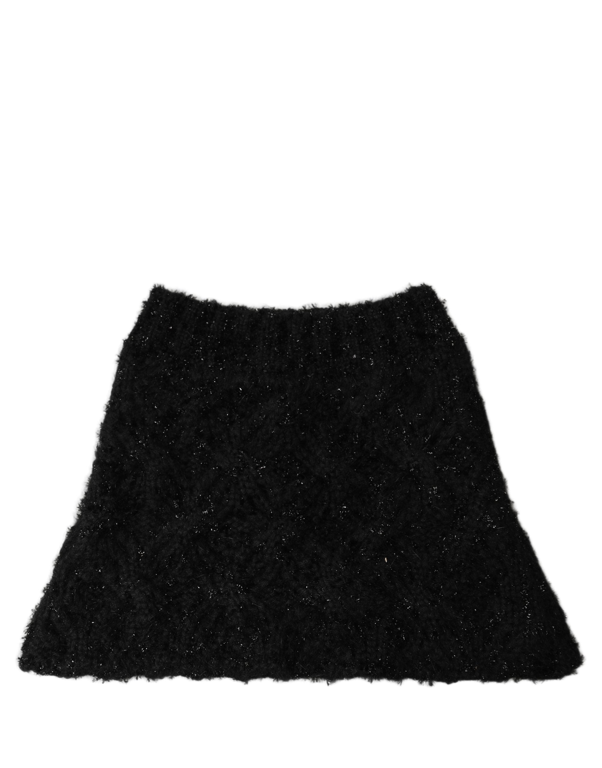 Dolce & Gabbana Men Black Cashmere Knitted Neck Warmer Men's Scarf