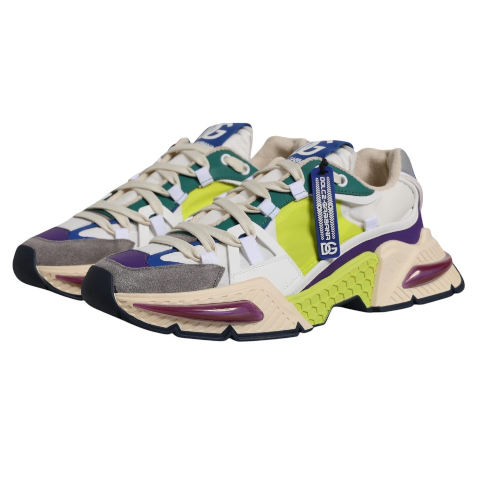 Dolce & Gabbana Multicolor Airmaster Low Top Sneakers Men's Shoes