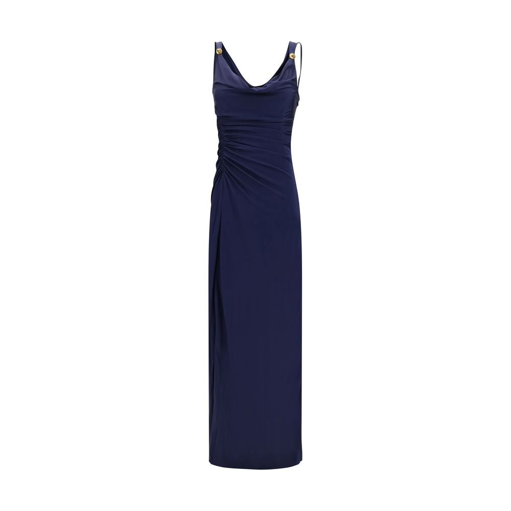 Versace Blue Viscose Casual Women's Dress