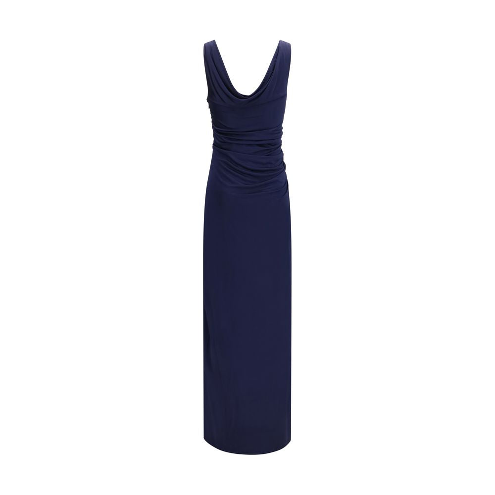 Versace Blue Viscose Casual Women's Dress