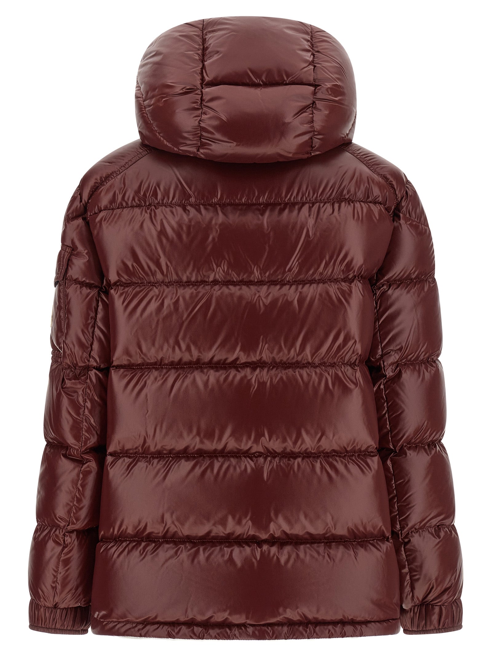 Moncler Bordeaux Polyamide Full-Length Women's Jacket