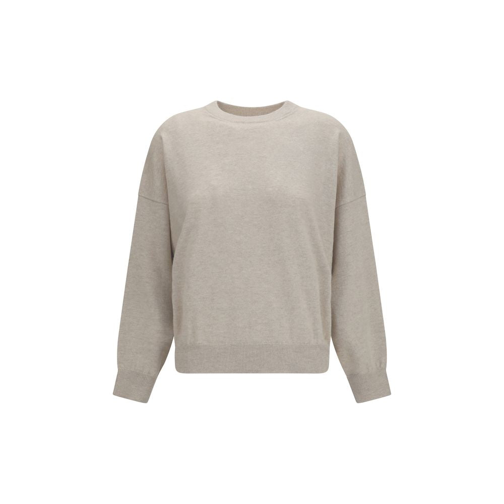 Brunello Cucinelli Beige Cashmere Women's Sweater