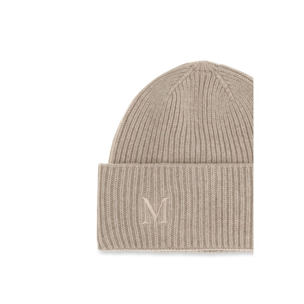 Max Mara Beige Cashmere Women's Beanie
