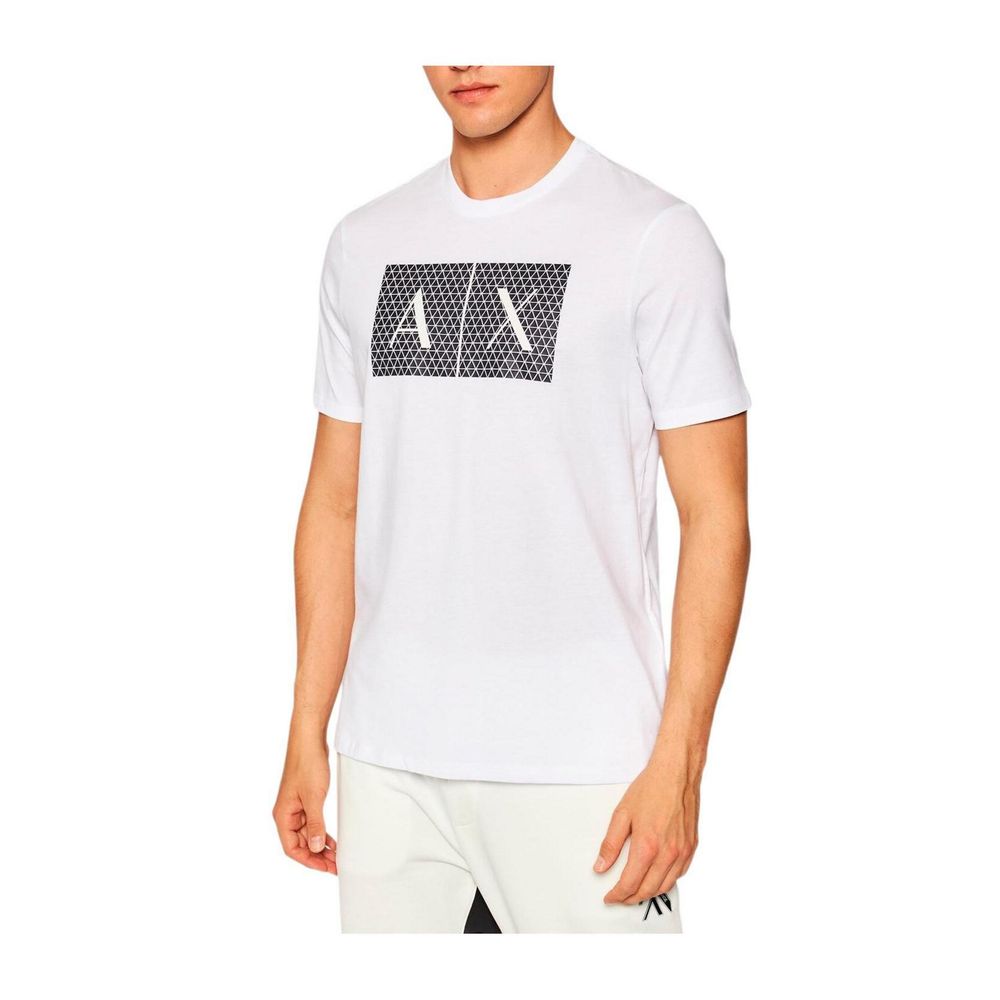 Armani Exchange White Cotton Men's T-Shirt