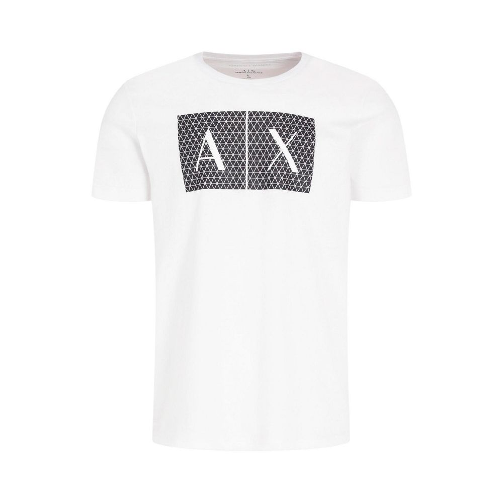 Armani Exchange White Cotton Men's T-Shirt