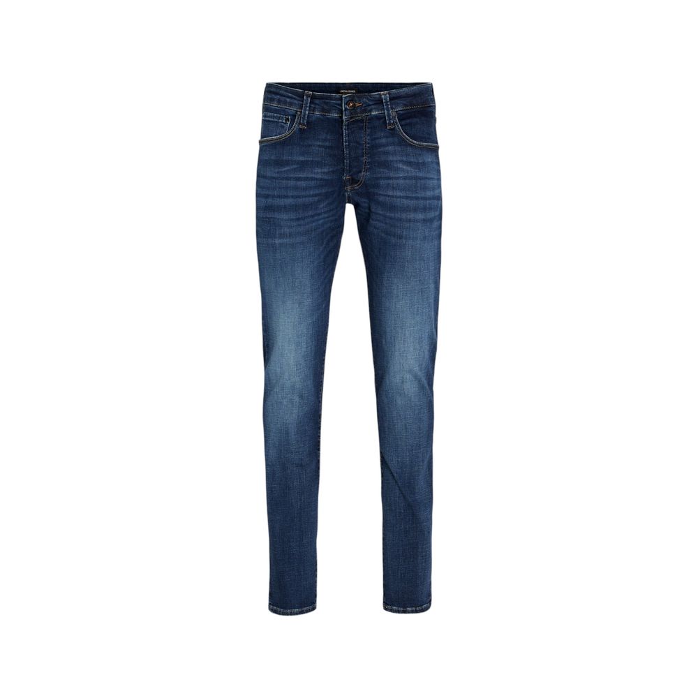 Jack Jones Blue Cotton Skinny Men's Jeans