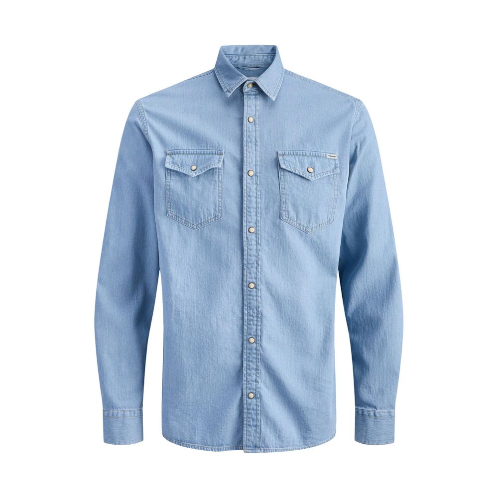 Jack Jones Light Blue Denim Men's Shirt