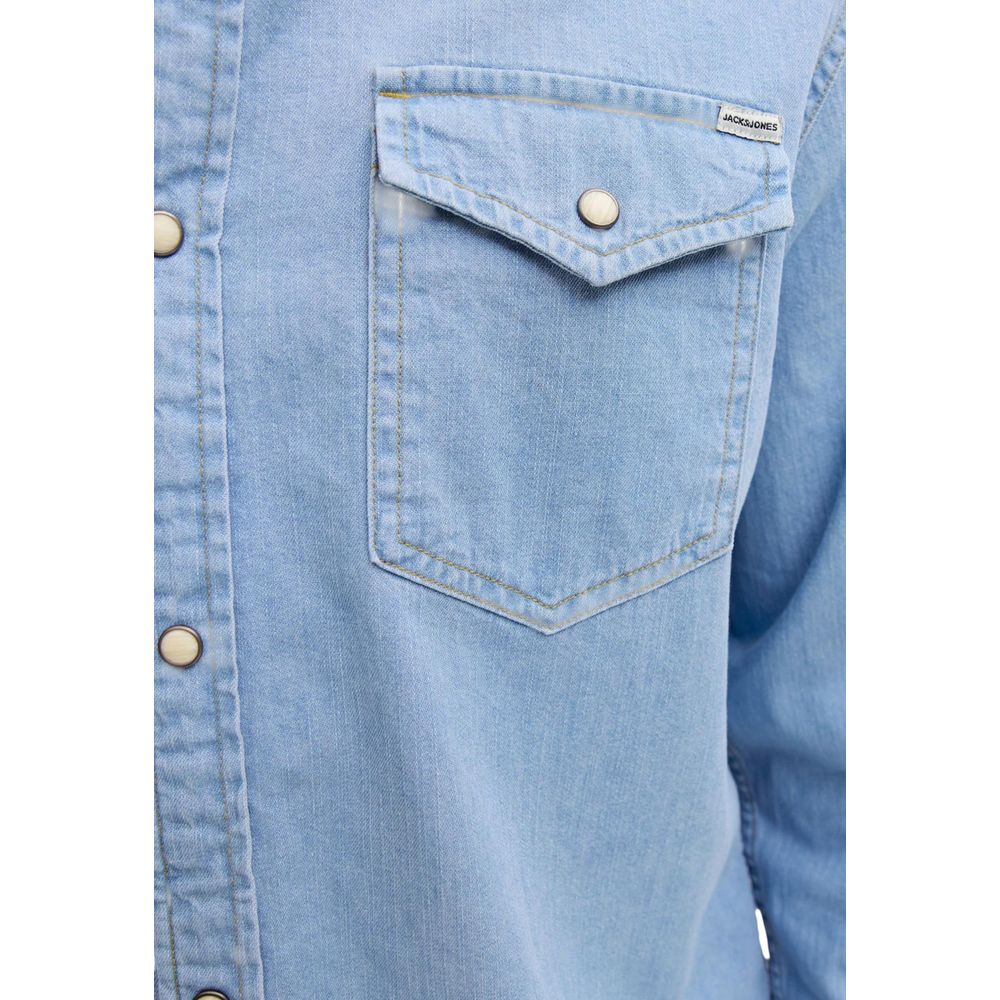 Jack Jones Light Blue Denim Men's Shirt