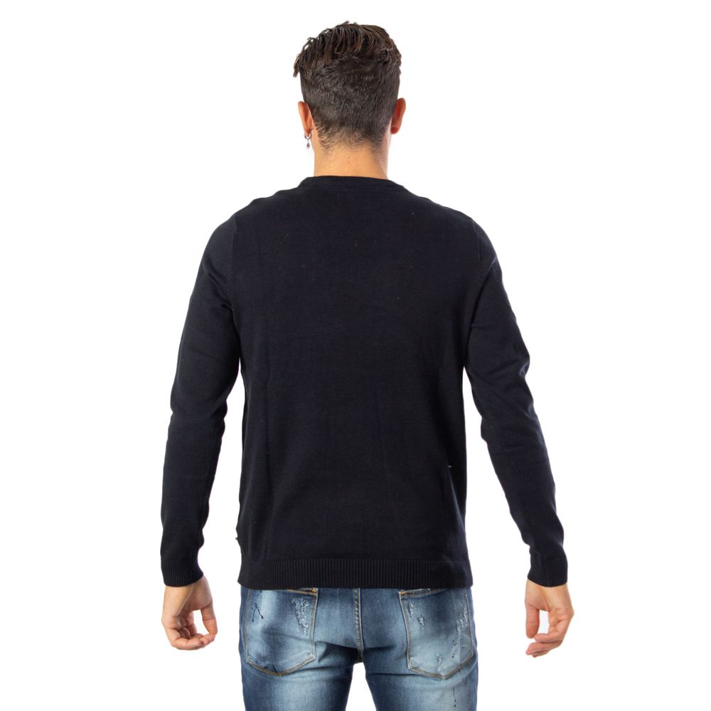 Jack Jones Black Cotton Men's Sweatshirt