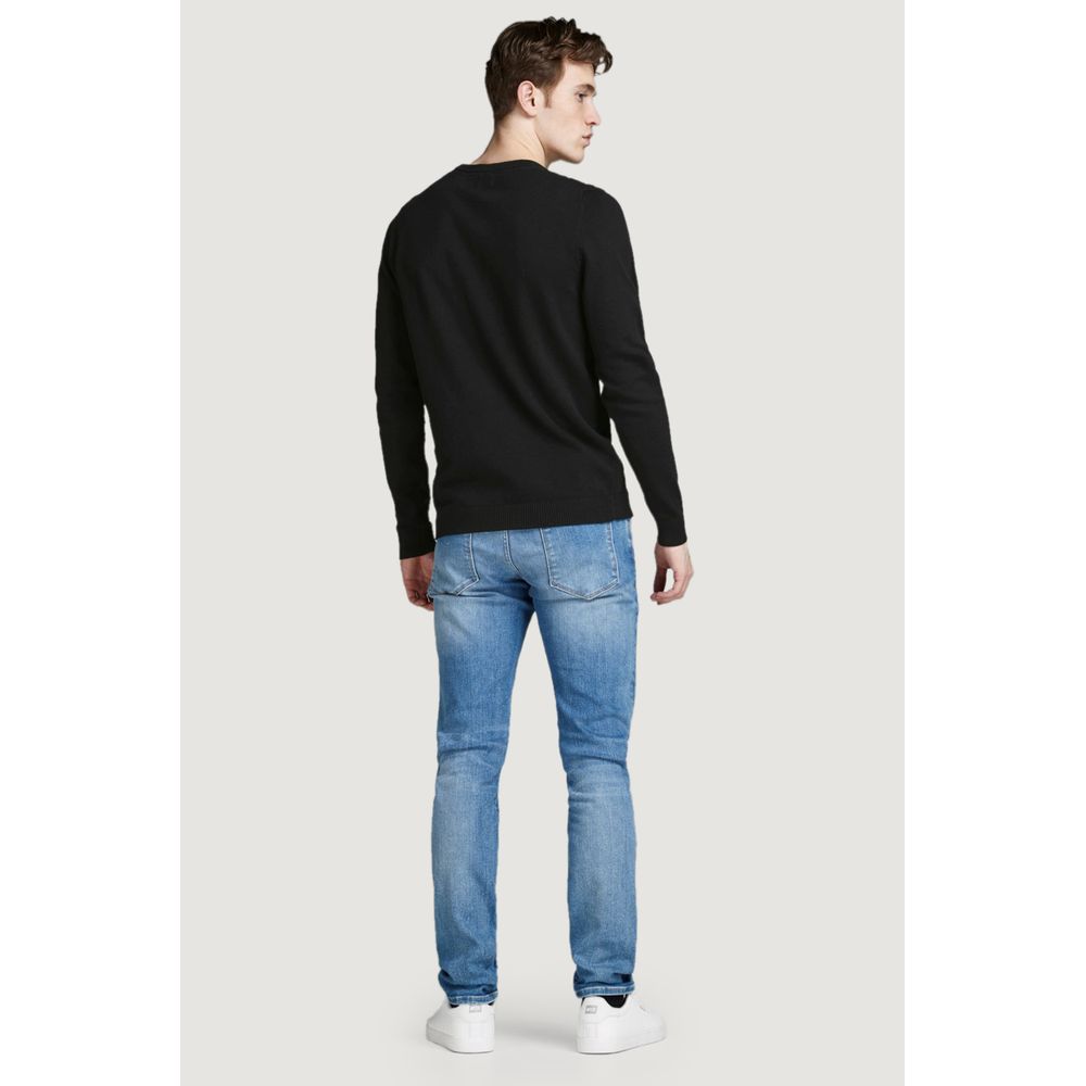 Jack Jones Black Cotton Men's Sweatshirt