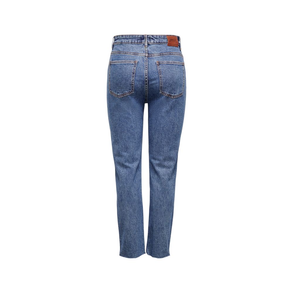 Only Blue Cotton Mom Women's Jeans