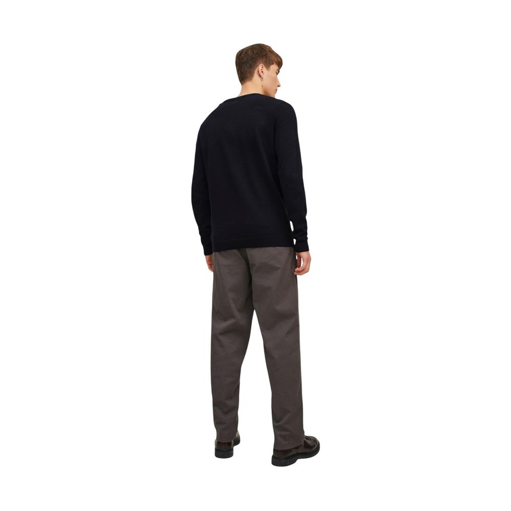 Jack Jones Black Cotton Men's Sweatshirt