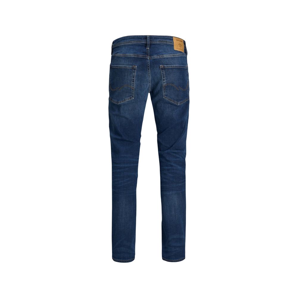 Jack Jones Blue Cotton Skinny Men's Jeans