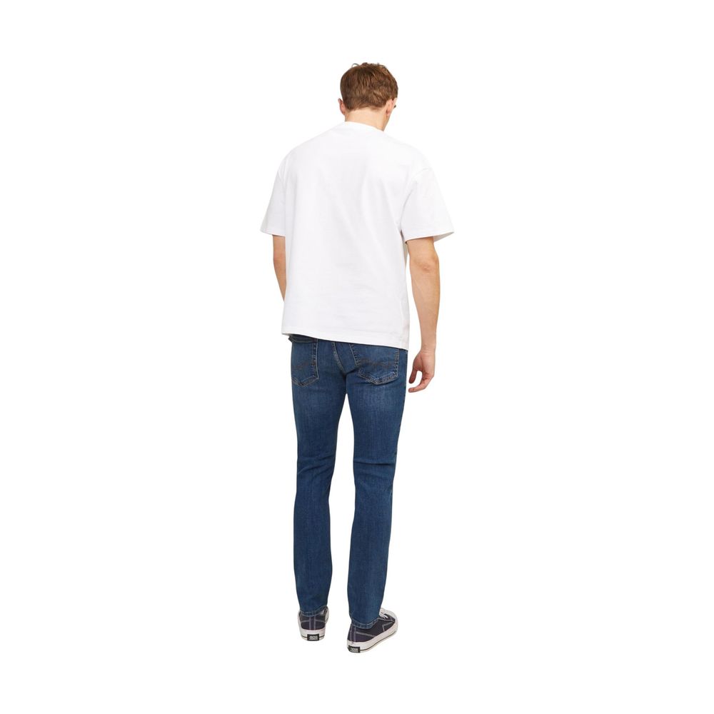 Jack Jones Blue Cotton Skinny Men's Jeans