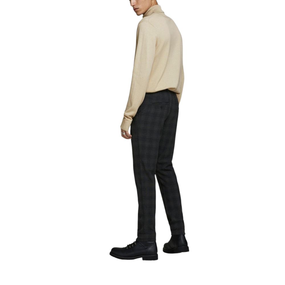 Jack Jones Beige Cotton Men's Turtleneck