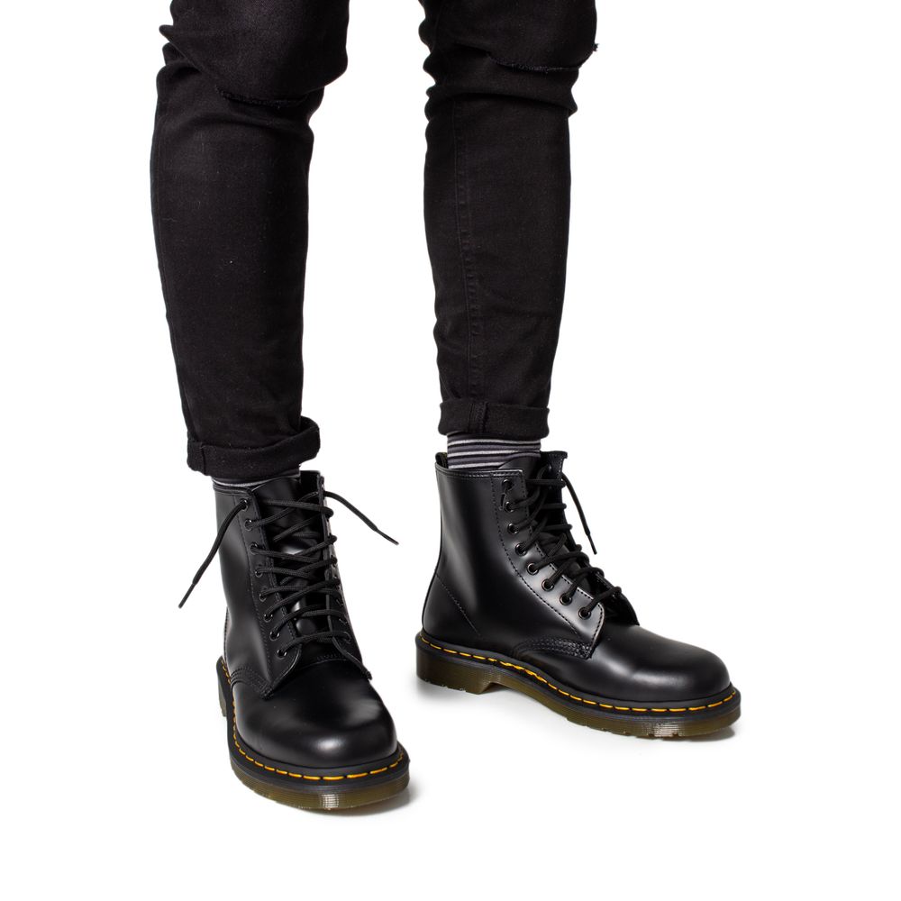 Dr. Martens Black Leather Athletic Men's Sneakers