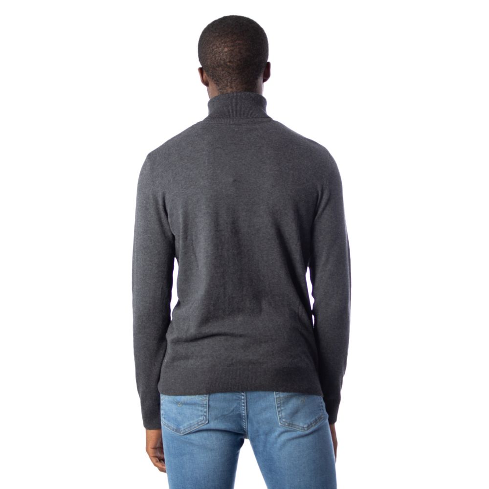 Jack Jones Gray Cotton Men's Turtleneck