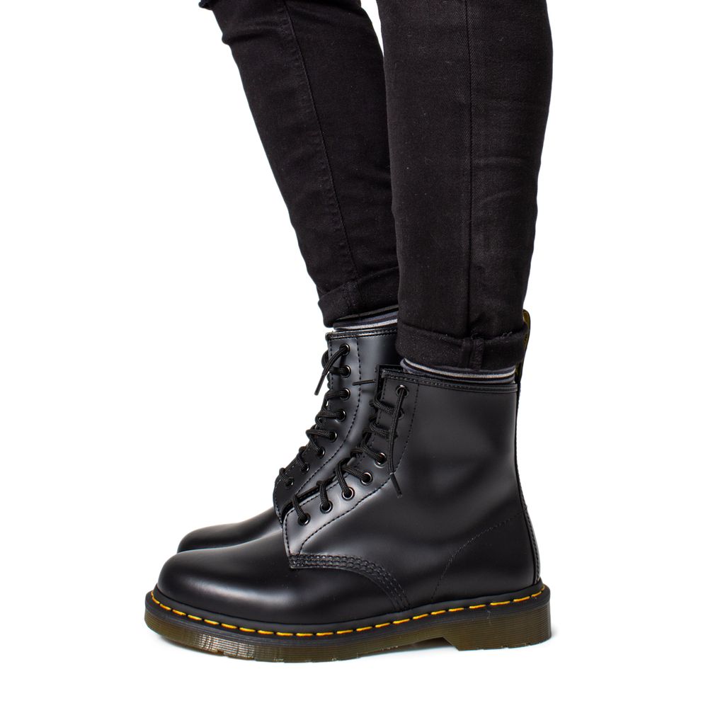 Dr. Martens Black Leather Athletic Men's Sneakers