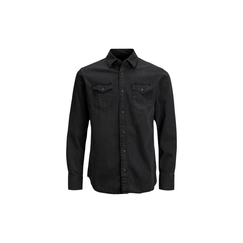 Jack Jones Black Denim Men's Shirt