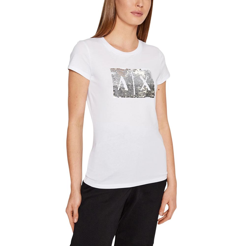 Armani Exchange White Cotton Women's T-Shirt