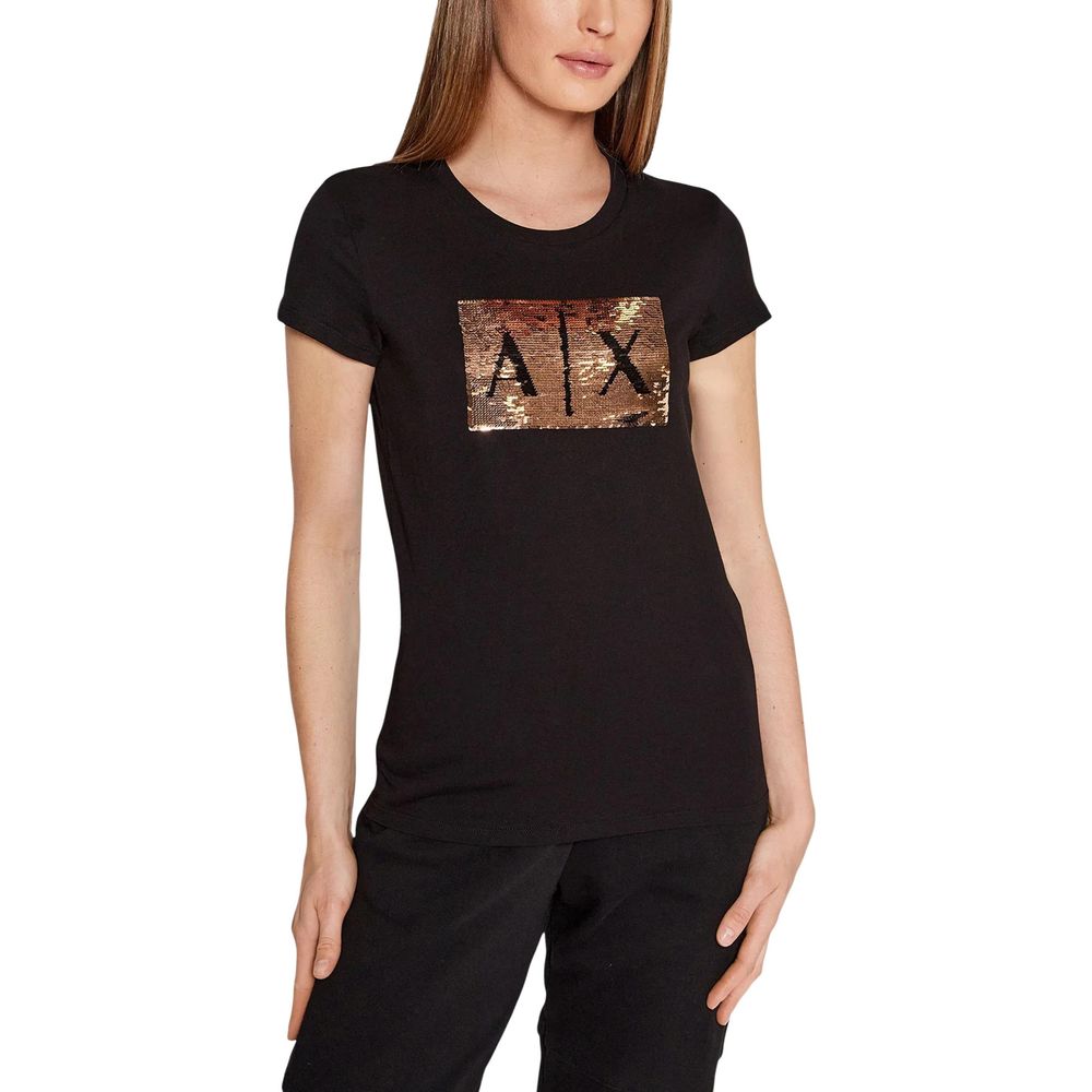 Armani Exchange Black Cotton Women's T-Shirt