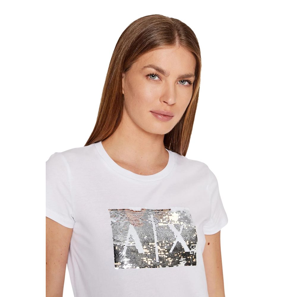 Armani Exchange White Cotton Women's T-Shirt