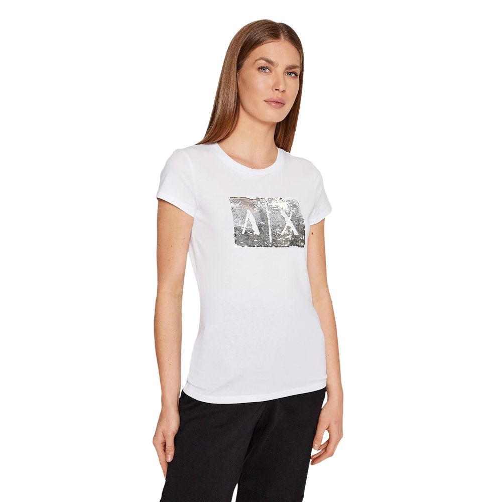 Armani Exchange White Cotton Women's T-Shirt