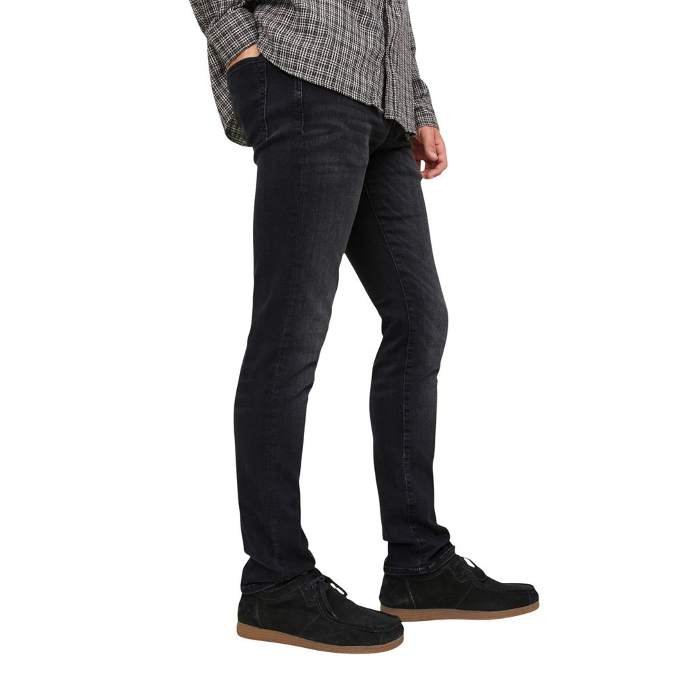 Jack Jones Black Cotton Skinny Men's Jeans